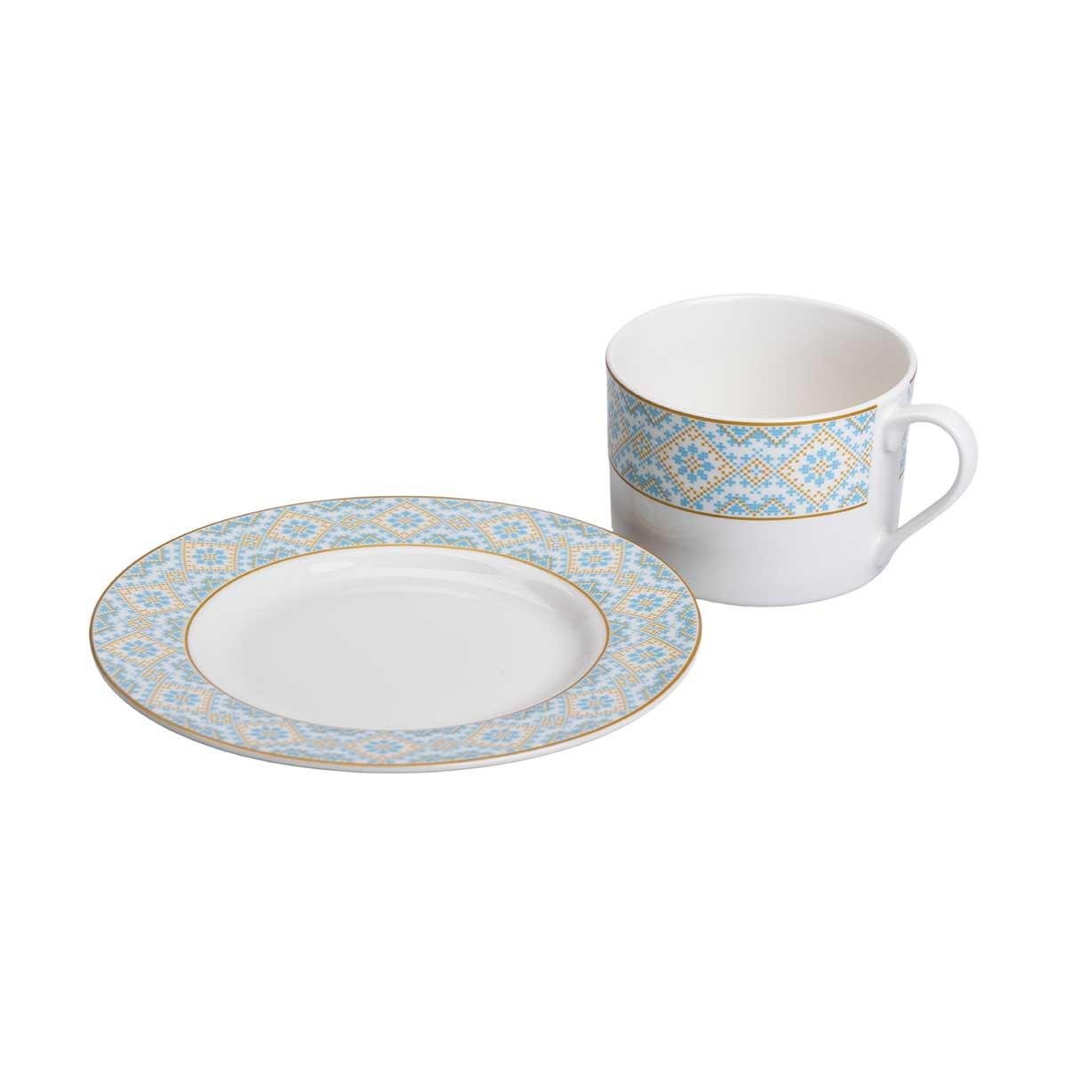 Чашка порцелянова з орнаментом 250 мл Білий (HP-7-741) - фото 4 Чашка порцелянова з орнаментом 250 мл Білий (HP-7-741) - фото 4