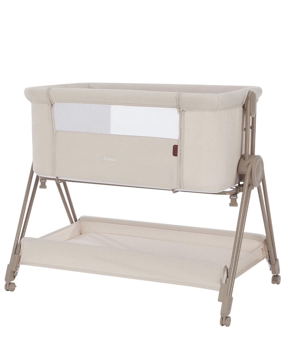 Детская кроватка приставная Carrello Gracia Linen Beige (CRL-16502)