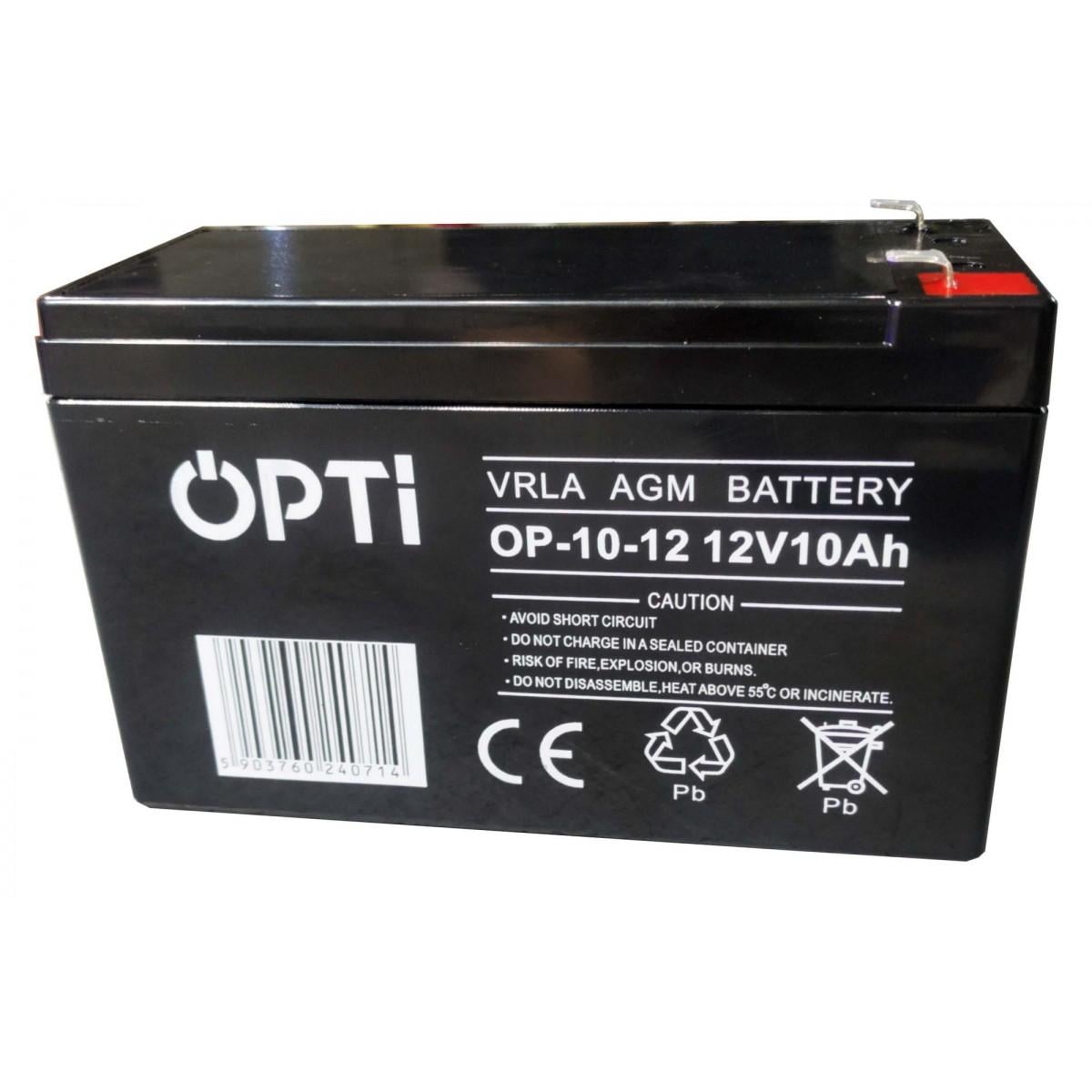 Аккумулятор Volt Polska AGM OPTI VRLA 12V 10 Ah (6AKUV010AG)