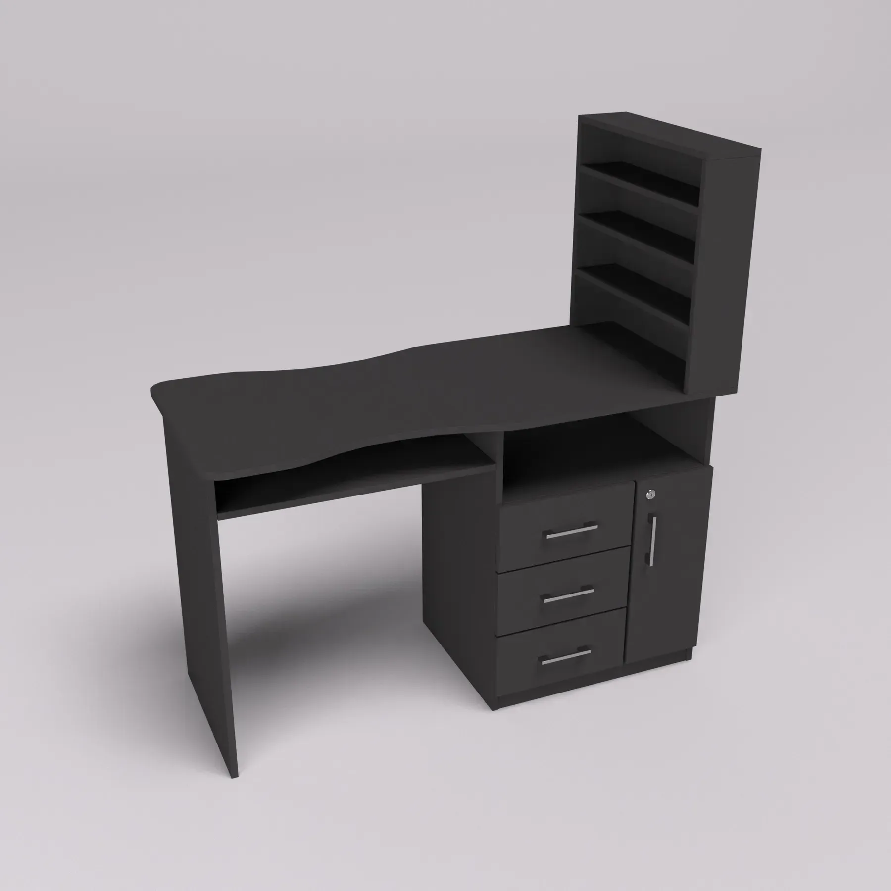 Стол маникюрный Kontinent СМ-1 правый 1230х550х1264 мм Антрацит (29052699) - фото 2 Стол маникюрный Kontinent СМ-1 правый 1230х550х1264 мм Антрацит (29052699) - фото 2