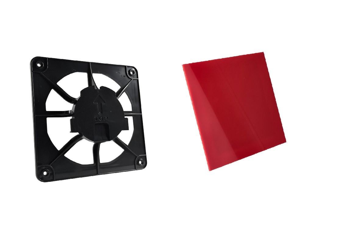 Вентиляційна решітка AirRoxy dRim grill та пластикова панель Червоний (02-380163)