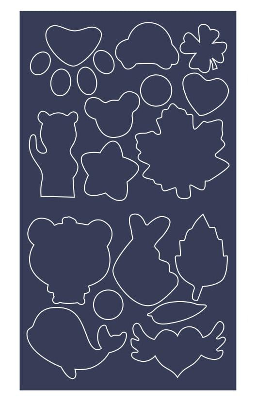 Комплект водостойких самоклеящихся заплат 16 шт из прочного нейлона 25×14.5 см для ремонта одежды Синий U9459