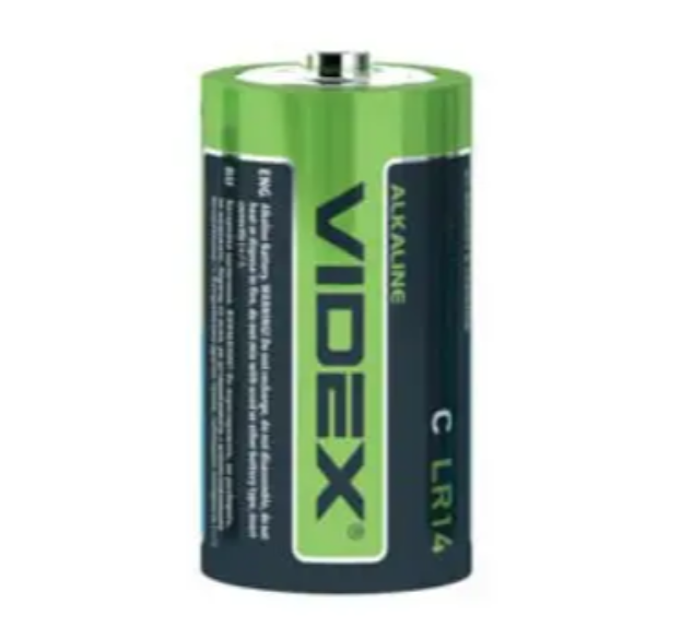 Батарейка Videx LR14/C лужна 1,5 В (877447)