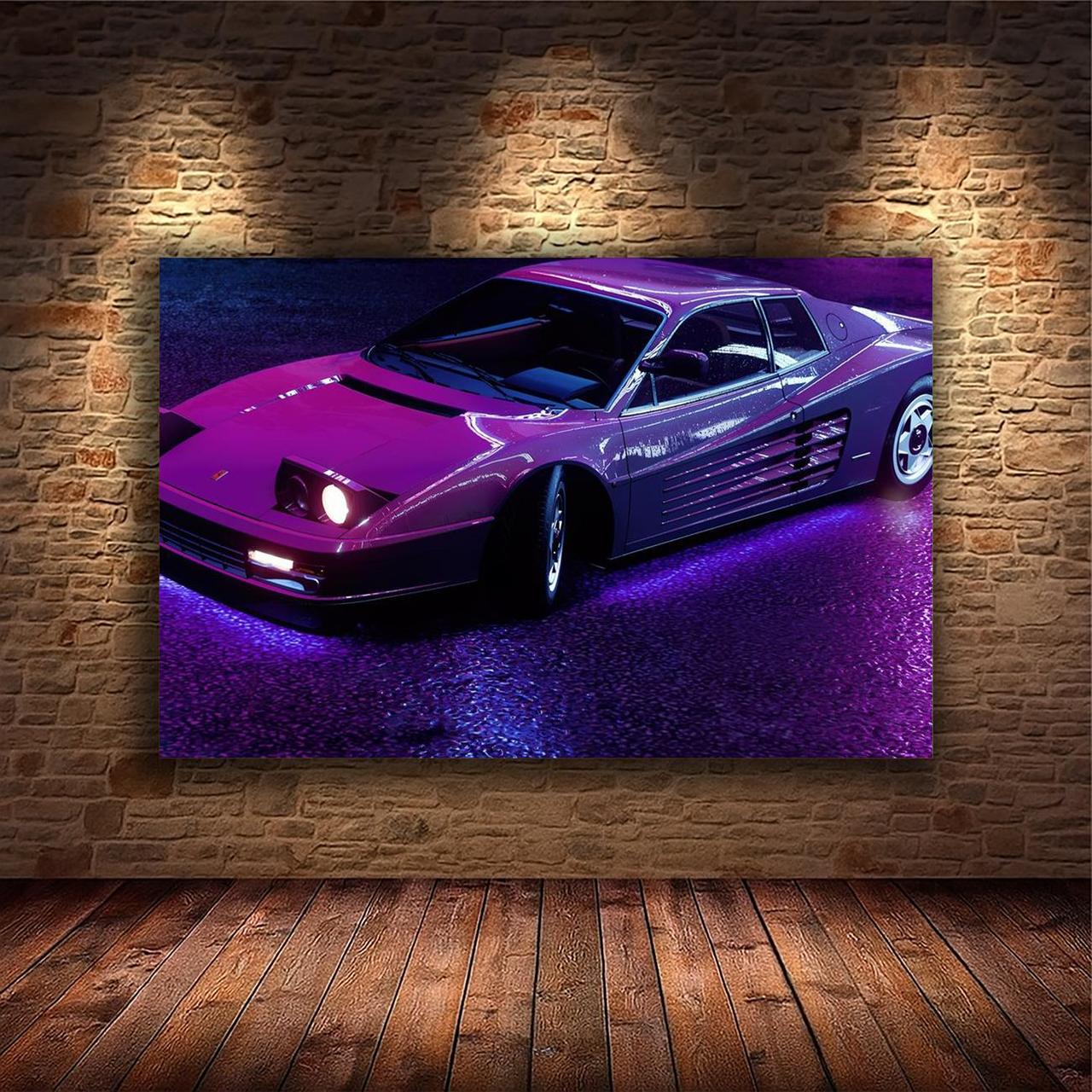Картина на холсте Спортивный автомобиль 30x40 см (M213)