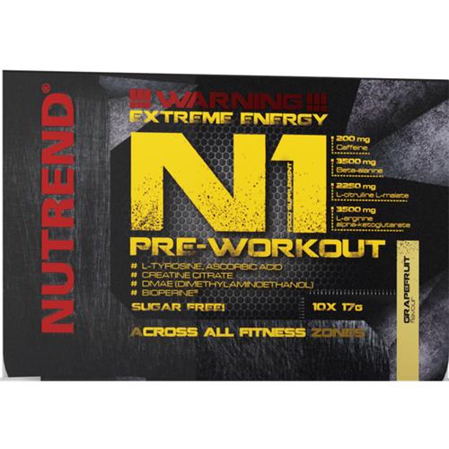 Комплекс до тренировки Nutrend N1 10х17 г Grapefruit