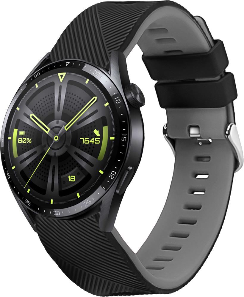 Ремешок Luminic для Huawei Watch GT3 46 мм Black Grey (26679-53)