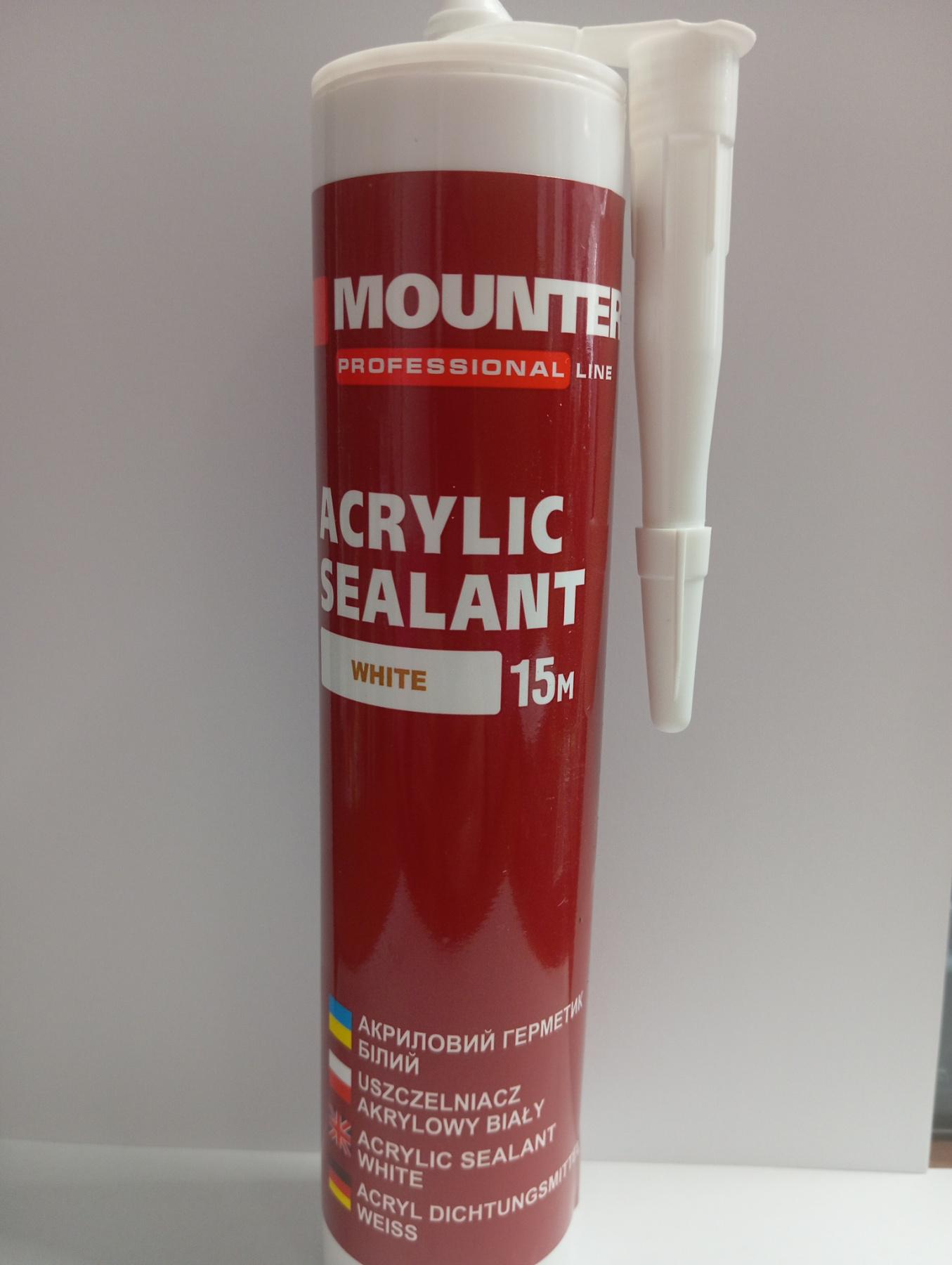 Герметик акриловый Mounter 280 мл Белый