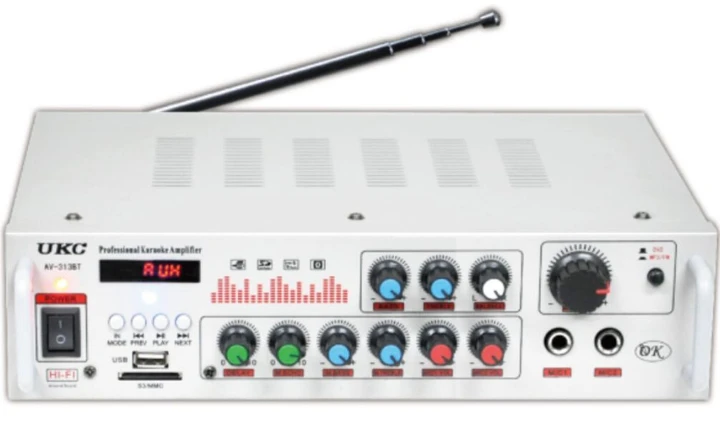 Підсилювач потужності звуку UKC AV-313BT з радіо- та USB-входом (9491) - фото 5 Підсилювач потужності звуку UKC AV-313BT з радіо- та USB-входом (9491) - фото 5