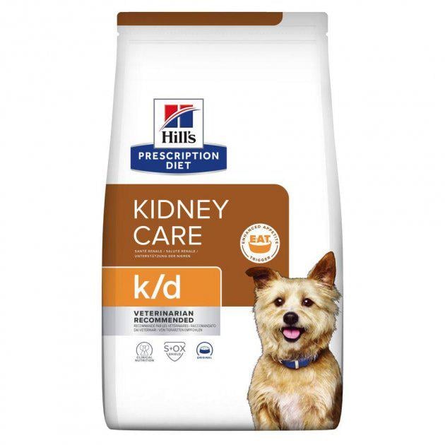 Корм лечебный Hill's Prescription Diet k/d Kidney Care для собак при почечной недостаточности 12 кг (052742918204)