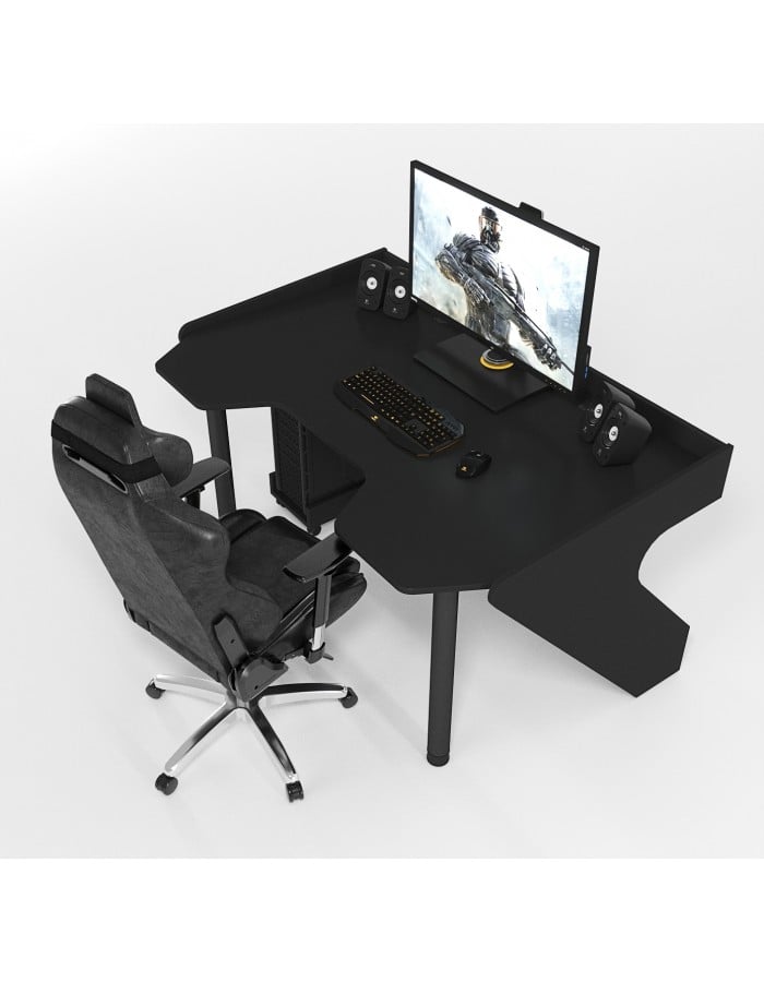 Геймерский эргономичный стол ZEUS Geroy Черный - фото 3 Геймерский эргономичный стол ZEUS Geroy Черный - фото 3