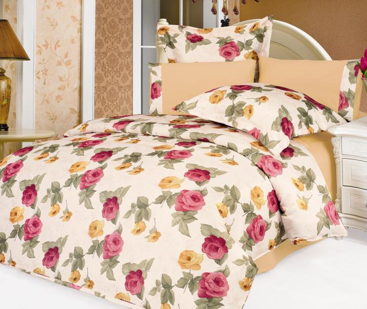 Комплект постільної білизни Le Vele Rose євро 200х220 см Різнокольоровий (lv-120)