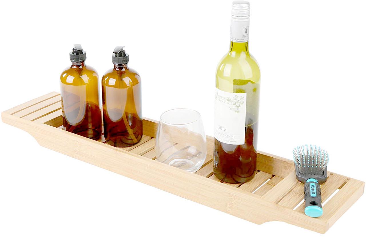 Столик-полка для ванной из дерева Идлиб Бланже (СДВ-000701)