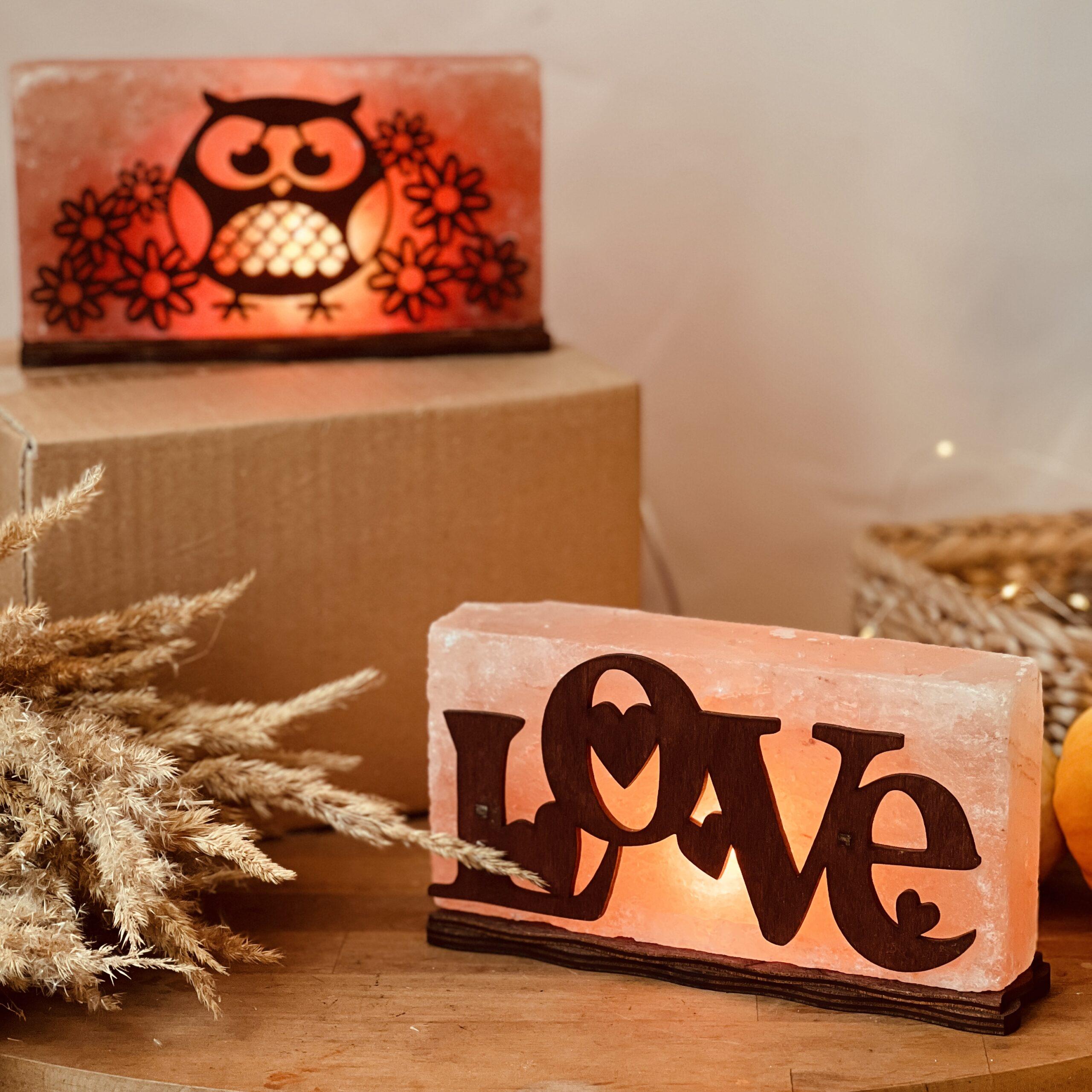 Соляна лампа декоративна Himalayan Кохання 2 кг (29903000) - фото 5