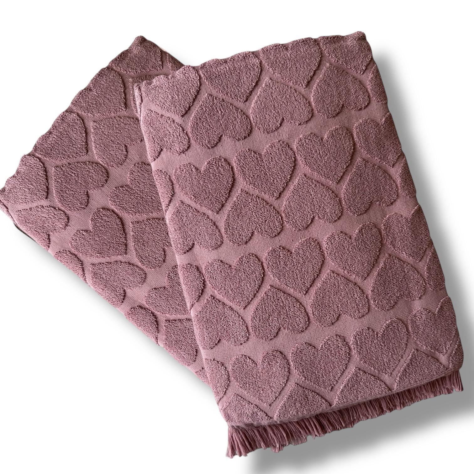 Полотенце махровое Malloory Home 70x140 см Розовый (8901-3)