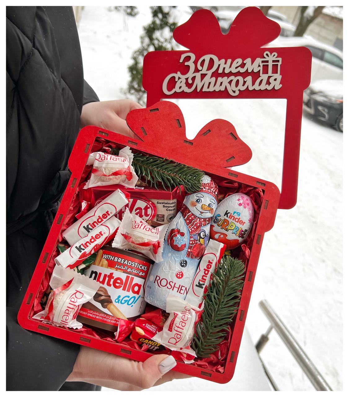 Подарунковий бокс до дня Святого Миколая з солодощами (2047089210) - фото 2 Подарунковий бокс до дня Святого Миколая з солодощами (2047089210) - фото 2