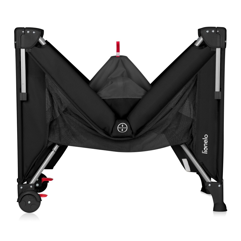 Кроватка-манеж Lionelo ELLEN CARBON Black - фото 3