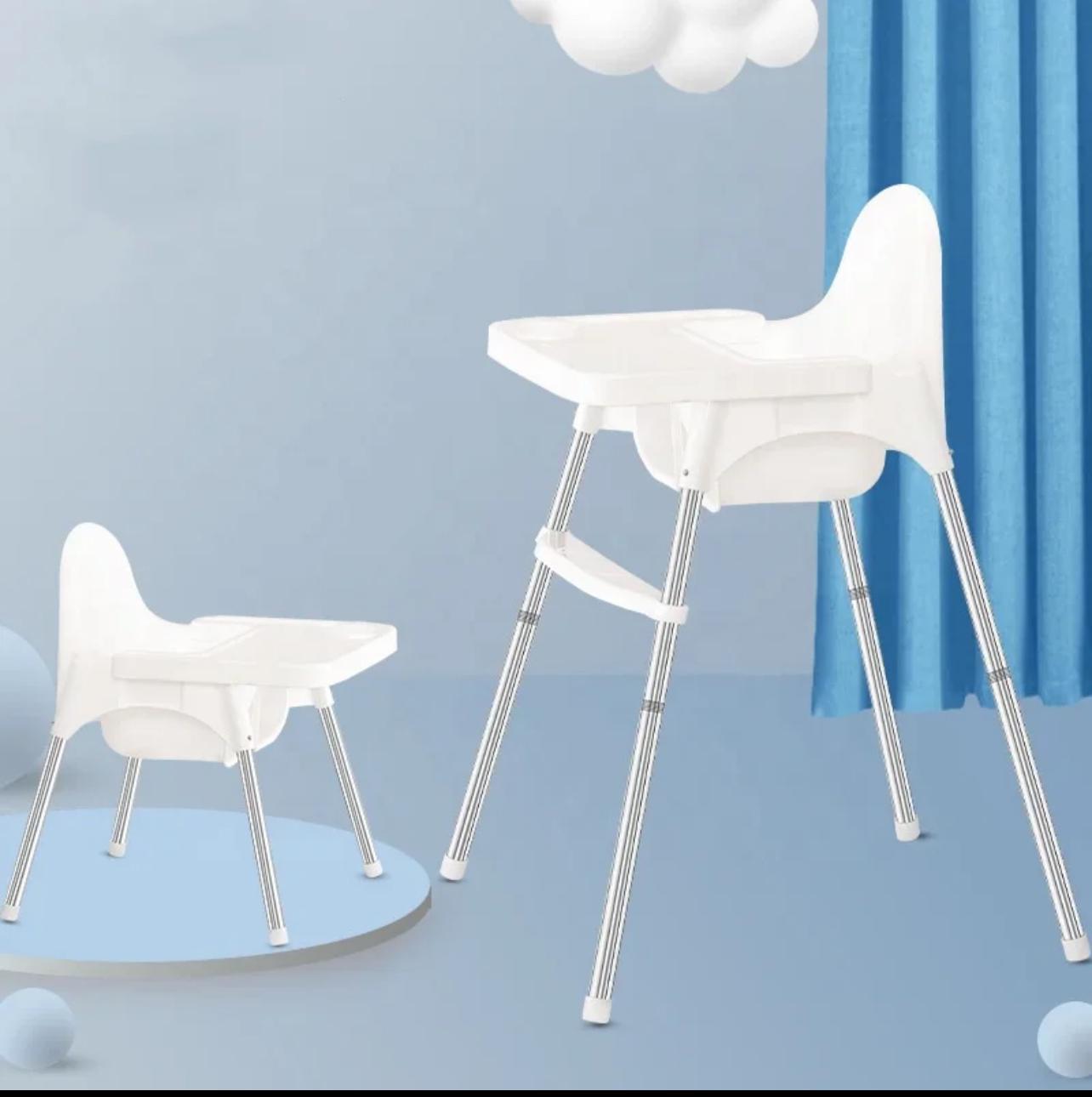 Стільчик для годування з підставкою для ніг та столиком Білий (26327714) - фото 2