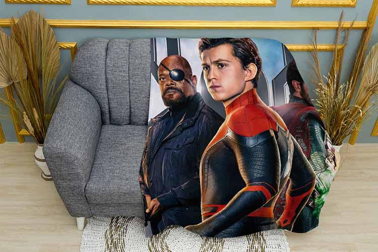 Плед Spiderman Marvel плюш однослойный 135х150 см (112981)