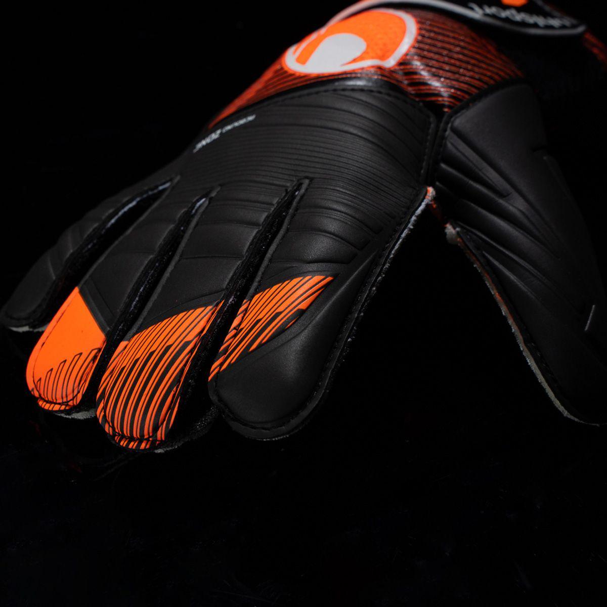 Вратарские перчатки Uhlsport STARTER RESIST 1011319 01 р. 6 Черный/Оранжевый - фото 5