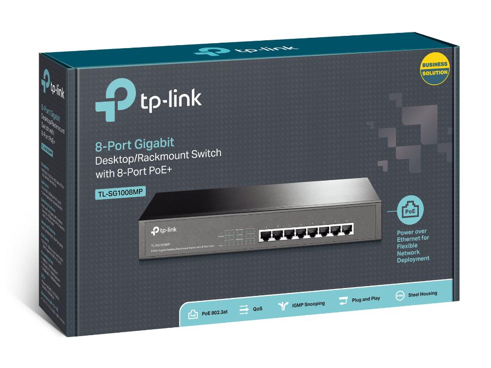 Комутатор TP-Link TL-SG1008MP (21546123) - фото 3