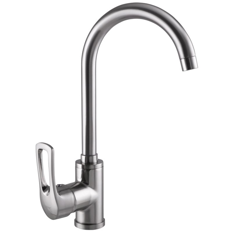 Смеситель для кухни Zerix SAR 181 нержавеющая сталь (ZX0417)