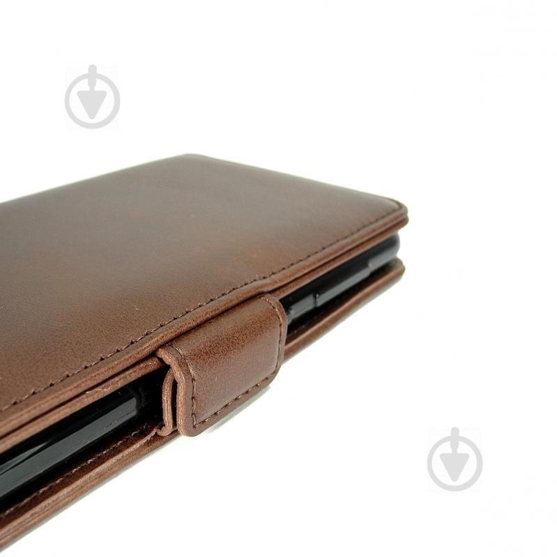 Чохол-книжка Leather Wallet для Nokia 9 PureView Коричневий (hub_kvvd49486) - фото 4