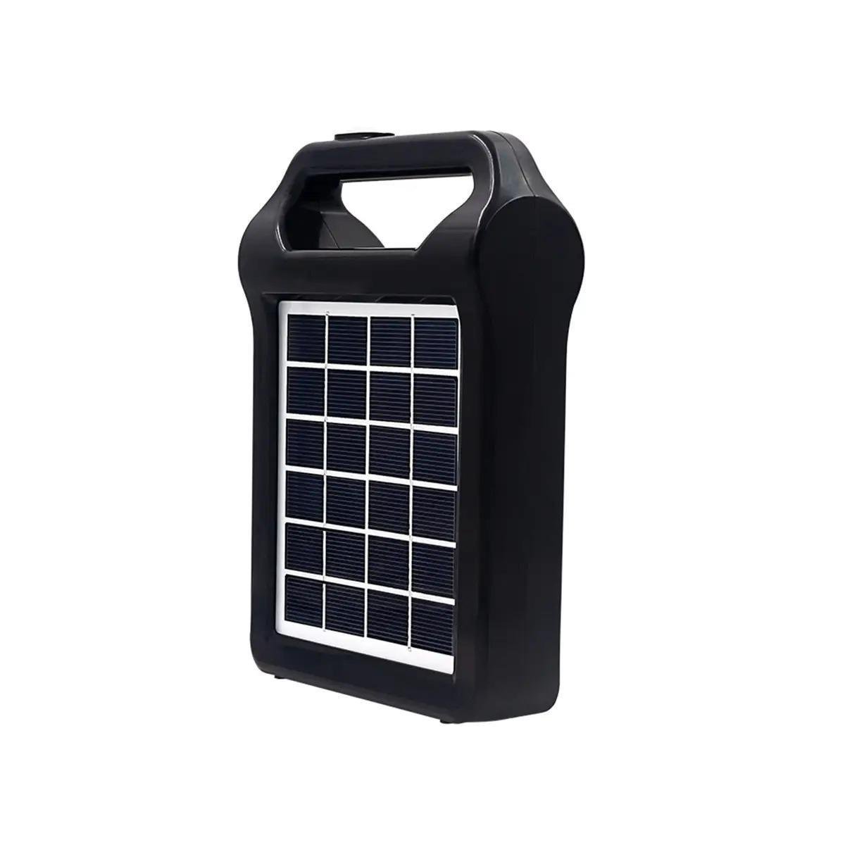 Павербанк PowerBANKa EP-036 3в1 радіоплеер/ліхтарик/сонячна панель 2400 mAh Чорний (11972637) - фото 4