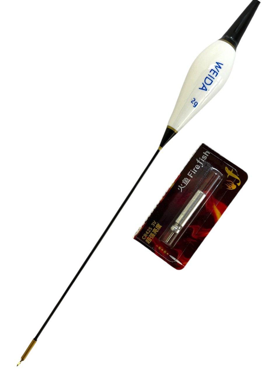 Поплавок умный LED Weida 2 г для ночной рыбалки с индикатором Белый (2288407835) - фото 3 Поплавок умный LED Weida 2 г для ночной рыбалки с индикатором Белый (2288407835) - фото 3