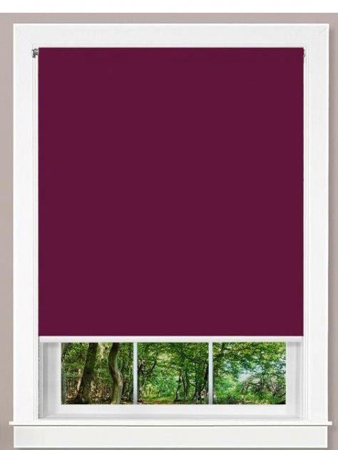 Тканинна ролета для мансардних вікон Roletas 82x160 см тканина Фуксія (0836)