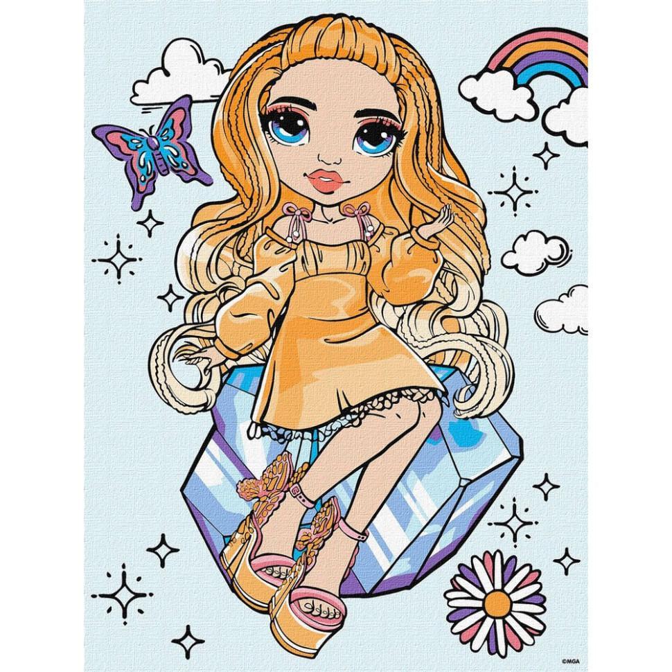 Картина по номерам Ideyka Rainbow High Poppy Rowan 30x40 см (KHO1245)