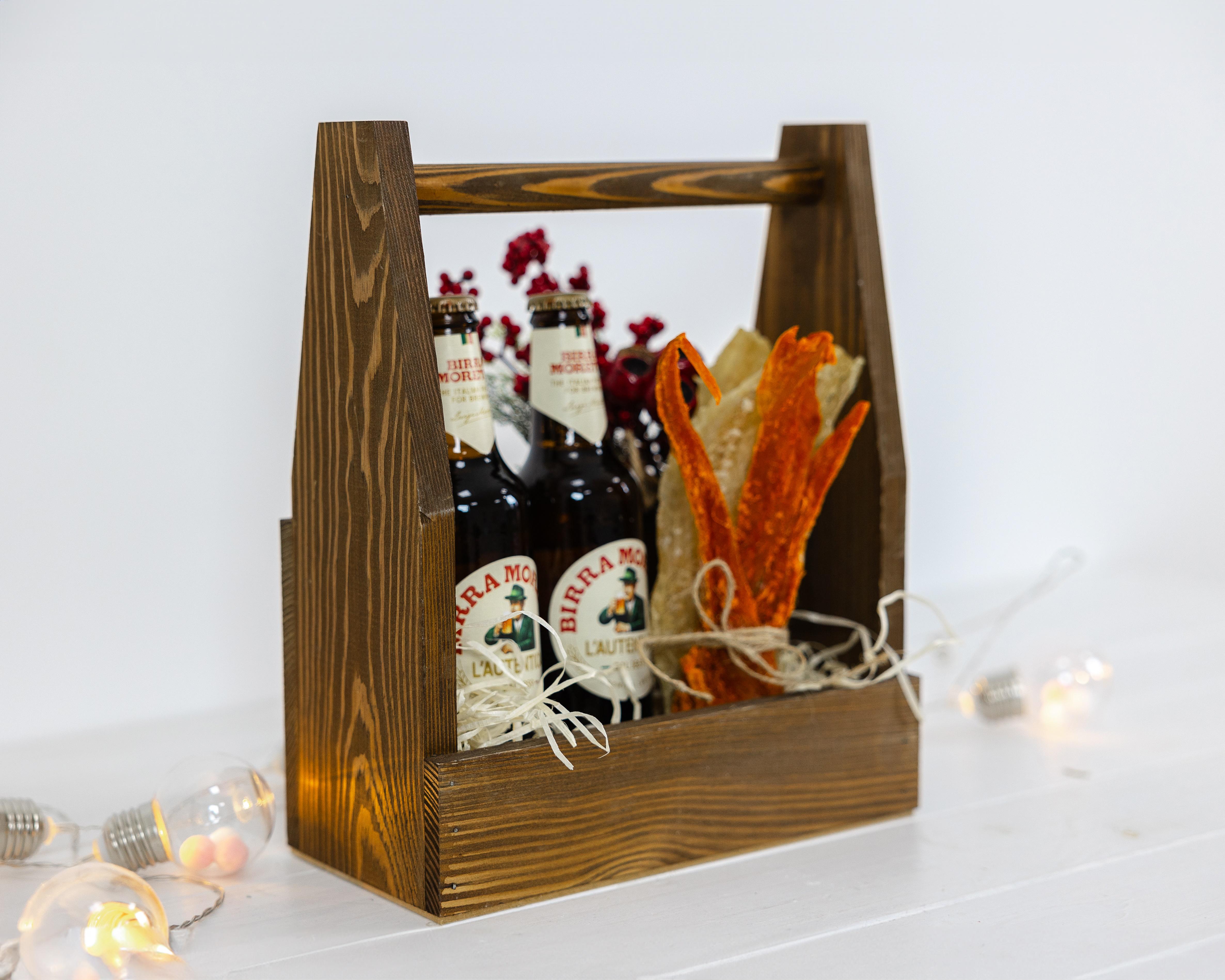 Ящик подарунковий дерев'яний Turbota box Темно-сірий (0002130) - фото 10