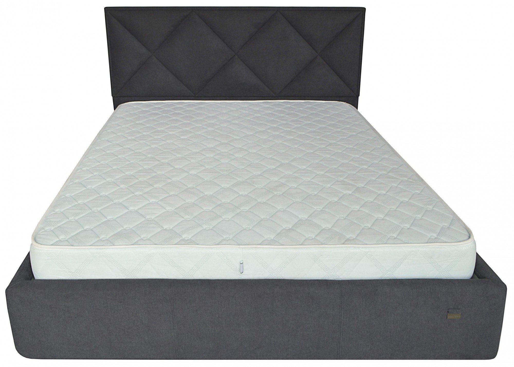 Кровать с подъемным механизмом двуспальная Leeds Comfort Мисти Dark Grey A1 180х190 см Темно-серый