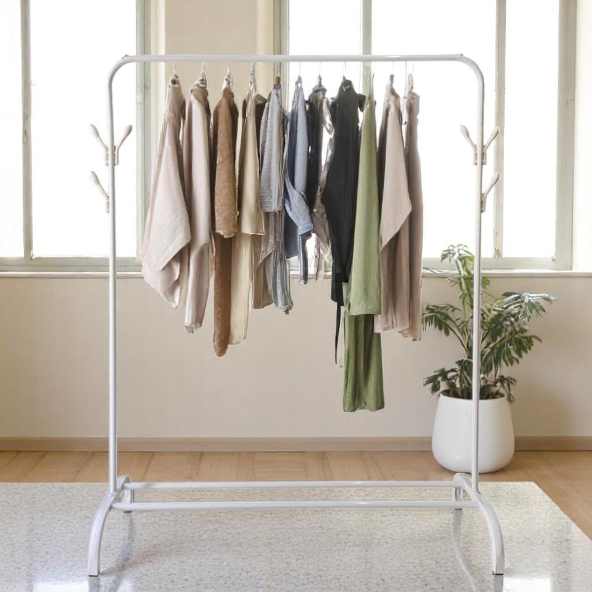 Вішалка-стійка для одягу Double Pole 110х40х150 см (R88771) - фото 3 Вішалка-стійка для одягу Double Pole 110х40х150 см (R88771) - фото 3