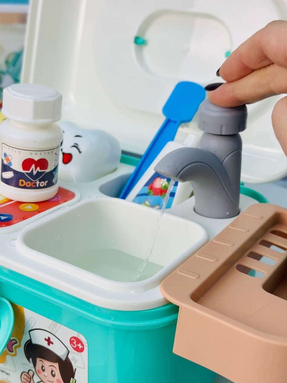 Игрушечный набор врача в чемодане с инструментами (2798647018) - фото 5 Игрушечный набор врача в чемодане с инструментами (2798647018) - фото 5