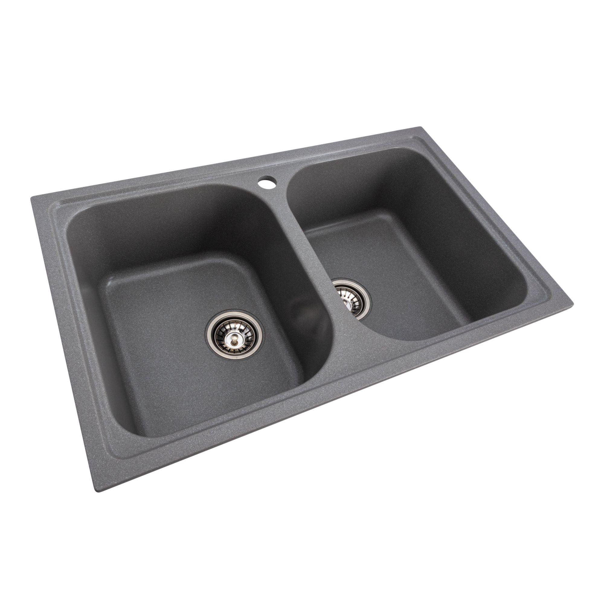 Мойка для кухни гранитная Platinum 7950 Equatoria матовый Серый муссон - фото 3 Мойка для кухни гранитная Platinum 7950 Equatoria матовый Серый муссон - фото 3