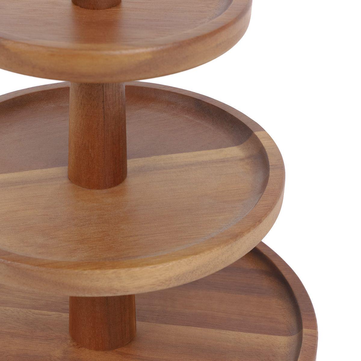 Блюдо сервірувальне триярусне Homla MOOKA 32x25 см Дерево (212618) - фото 2 Блюдо сервірувальне триярусне Homla MOOKA 32x25 см Дерево (212618) - фото 2