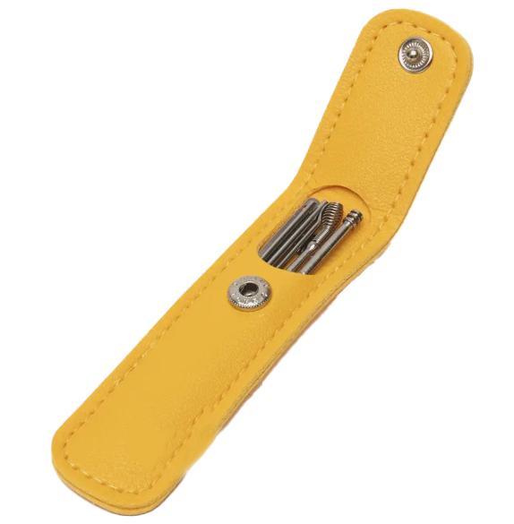 Набір інструментів Tool Set для чищення вух у комплекті з чохлом 6 шт. Жовтий - фото 2