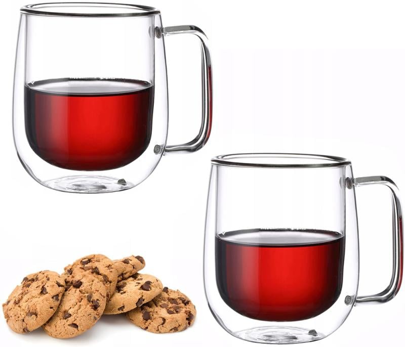 Набор стеклянных кружек Kamille с двойными стенками 2 шт. 300 мл - фото 3 Набор стеклянных кружек Kamille с двойными стенками 2 шт. 300 мл - фото 3