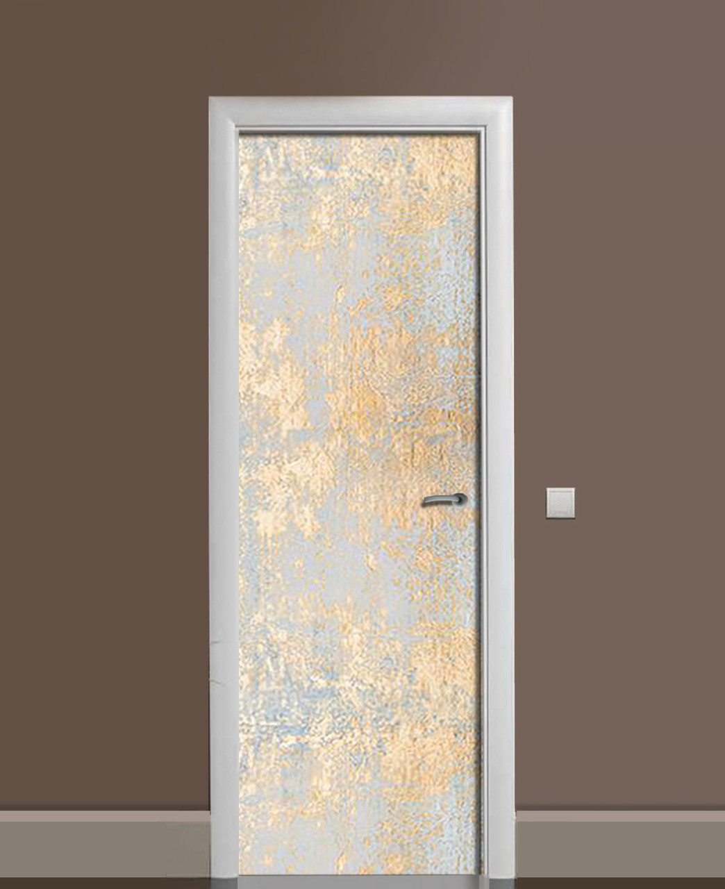 Наклейка 3D на двери Zatarga Затертая латунь виниловая 650х2000 мм (1323456076) Наклейка 3D на двери Zatarga Затертая латунь виниловая 650х2000 мм (1323456076)