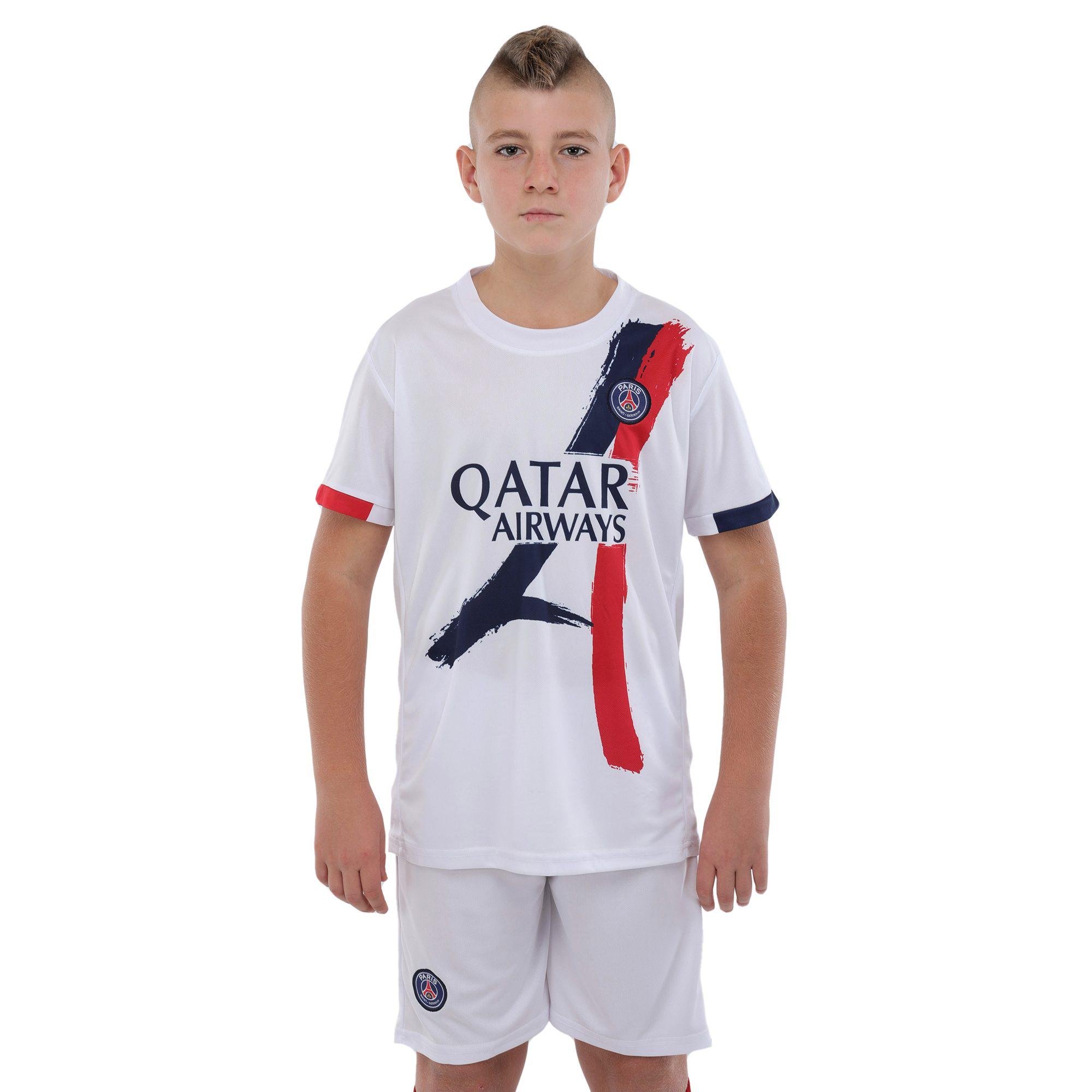 Футбольная форма детская PSG гостевая 2024 р. 30 150-160 см Белый (CO-3710-30)