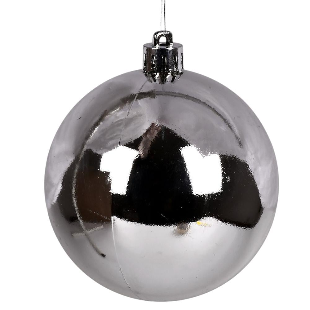 Набор елочных украшений Глянец 9191S-8 d 8 см 50 шт. Серый (30359659) Набор елочных украшений Глянец 9191S-8 d 8 см 50 шт. Серый (30359659)