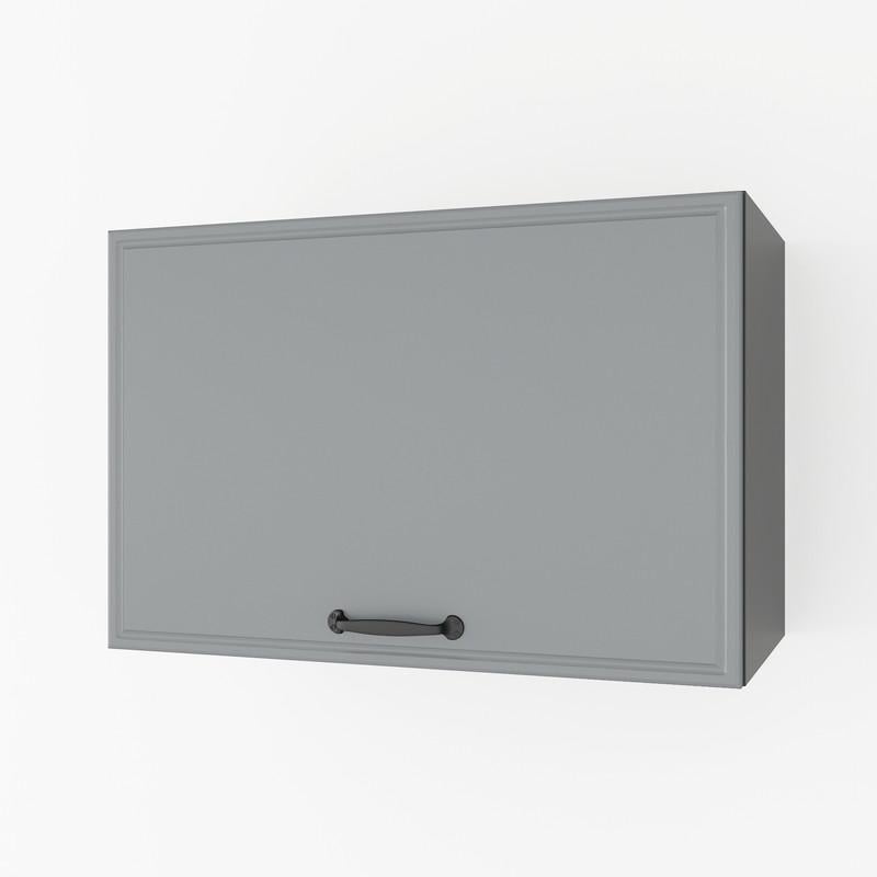 Шкаф навесной МДФ навесной для вытяжки 60 см Черный/Асфальт (K-52)