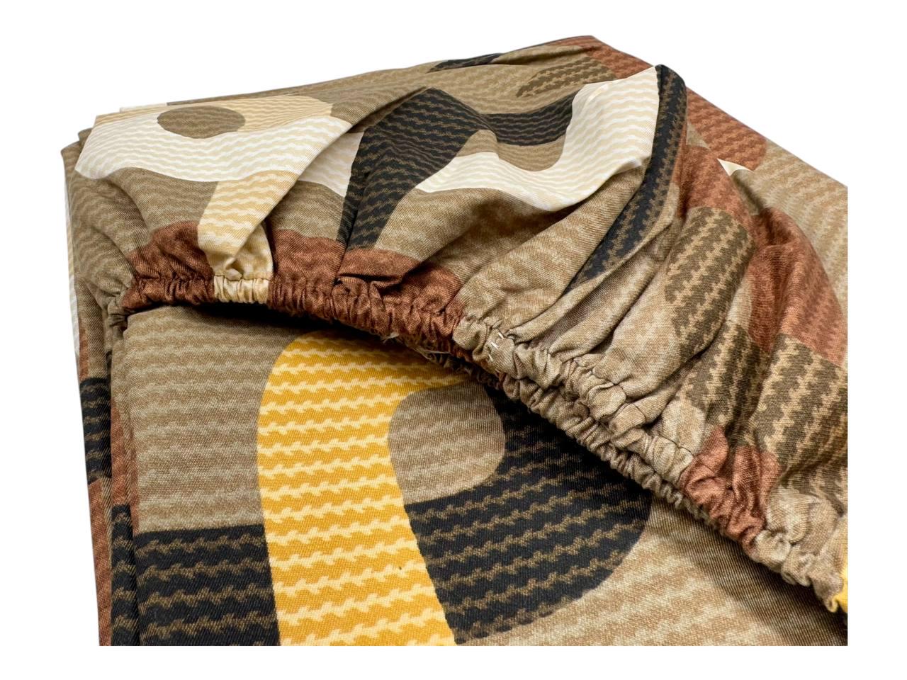 Простынь на резинке Геометрия из полисатина 180х200 см (SP-1904g/x180) - фото 9 Простынь на резинке Геометрия из полисатина 180х200 см (SP-1904g/x180) - фото 9