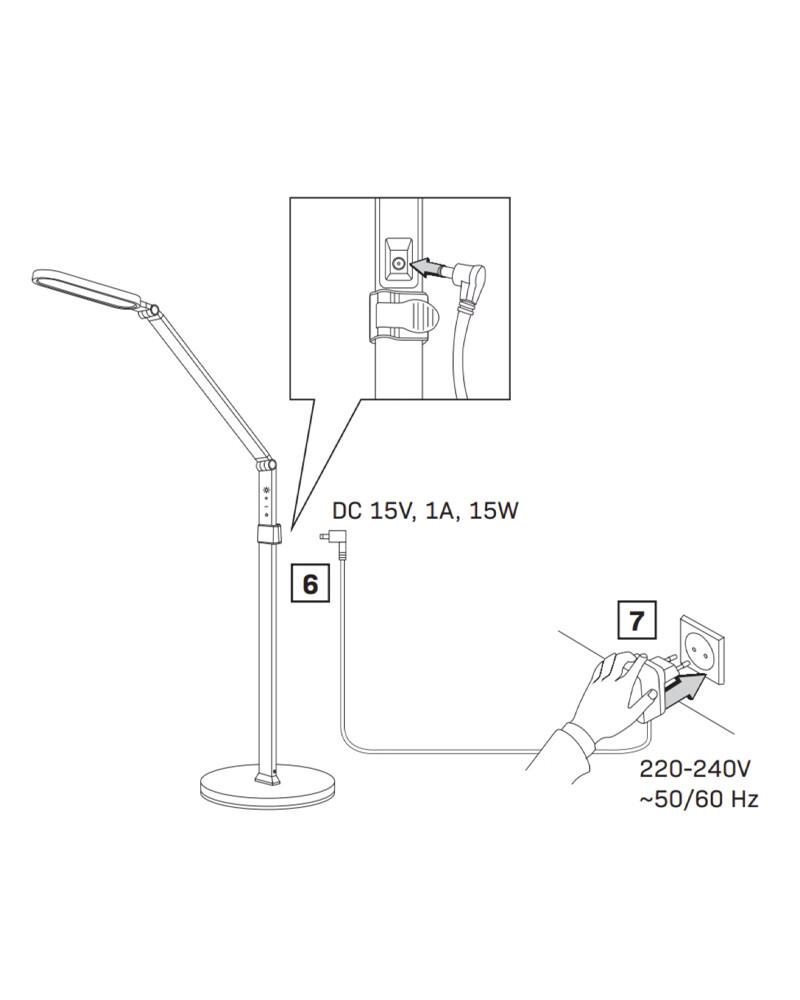 Торшер Goldlux 327369 Ferrara Led 1x13W 3000K-6000K 700Lm IP20 Wh (19453313) - фото 5