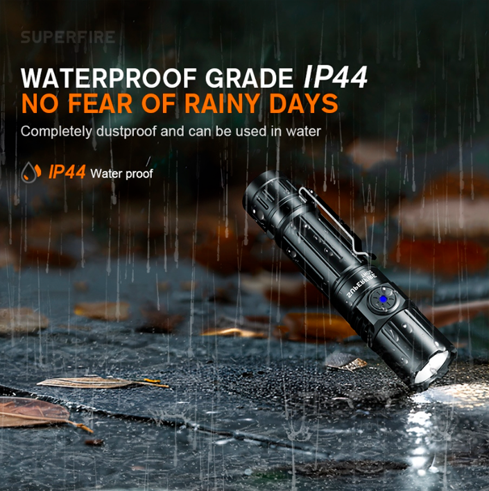 Ліхтар ручний акумуляторний SuperFire TN02 1800 Lumen IP44 (2511622515) - фото 8 Ліхтар ручний акумуляторний SuperFire TN02 1800 Lumen IP44 (2511622515) - фото 8