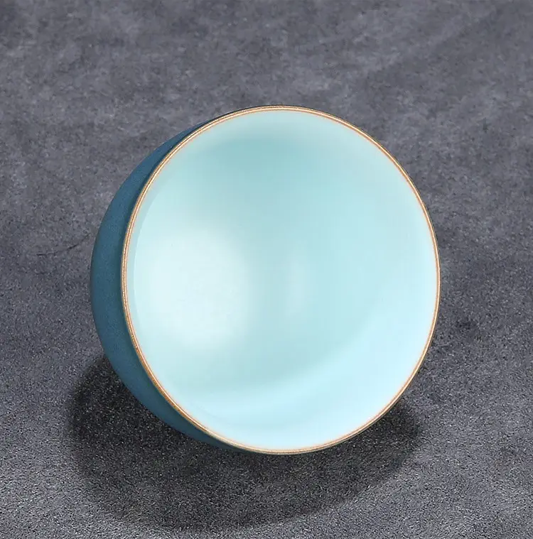 Пиала для чая керамическая Синий сапфир полусфера 70 мл (819) - фото 2