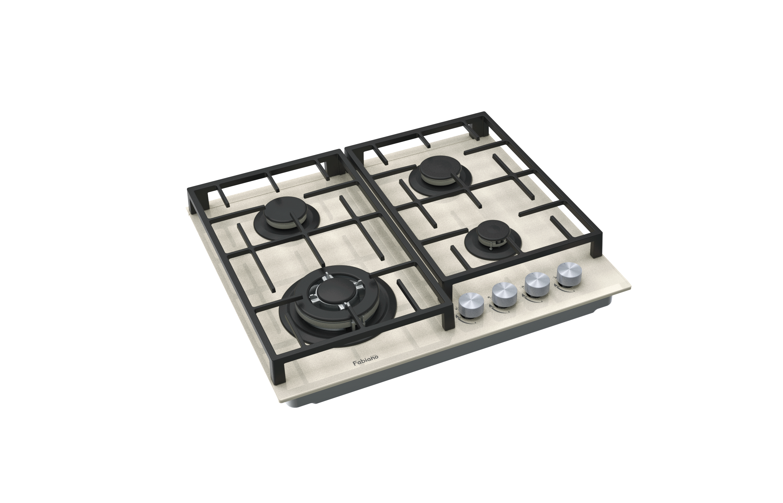 Варильна поверхня газова Fabiano FHG 8244 VGHT Cream Glass (8111.406.1472) - фото 3 Варильна поверхня газова Fabiano FHG 8244 VGHT Cream Glass (8111.406.1472) - фото 3