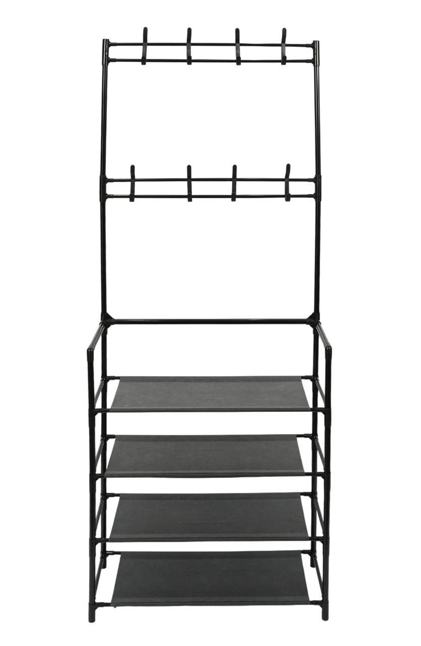 Вішалка для одягу с полицями Fabrika TALL Чорний (FK-WH3011) Вішалка для одягу с полицями Fabrika TALL Чорний (FK-WH3011)