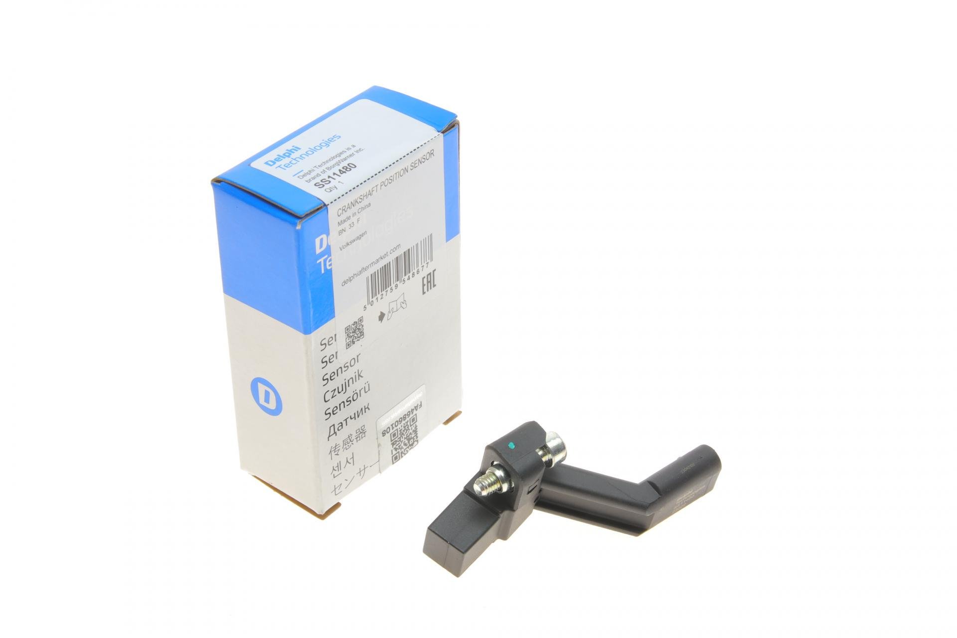 Датчик DELPHI положення колінвала Audi A4/A5/A6/Q5/VW Caddy IV/Crafter 2,0 TDI 13 (SS11480)