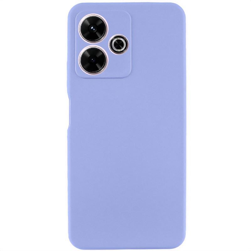 Противоударный чехол Silicone Cover Lakshmi Full Camera (AA) для Xiaomi Redmi 13 4G / Poco M6 4G сиреневый